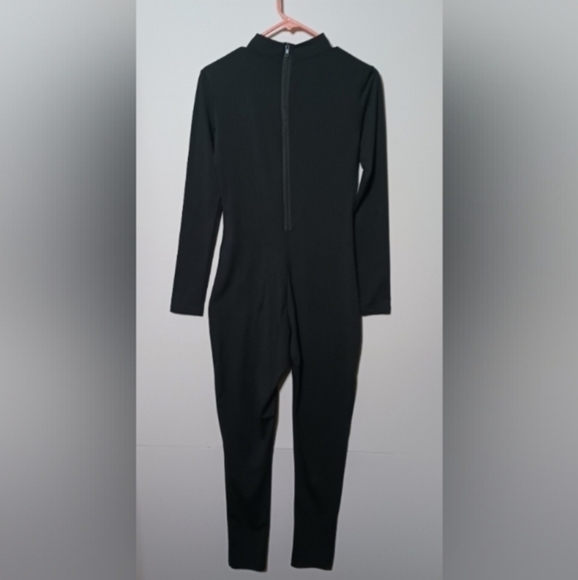 Women's One Piece Jumpsuit Long Sleeve High Neck Bodycon Tight Full length - Picture 2 of 10